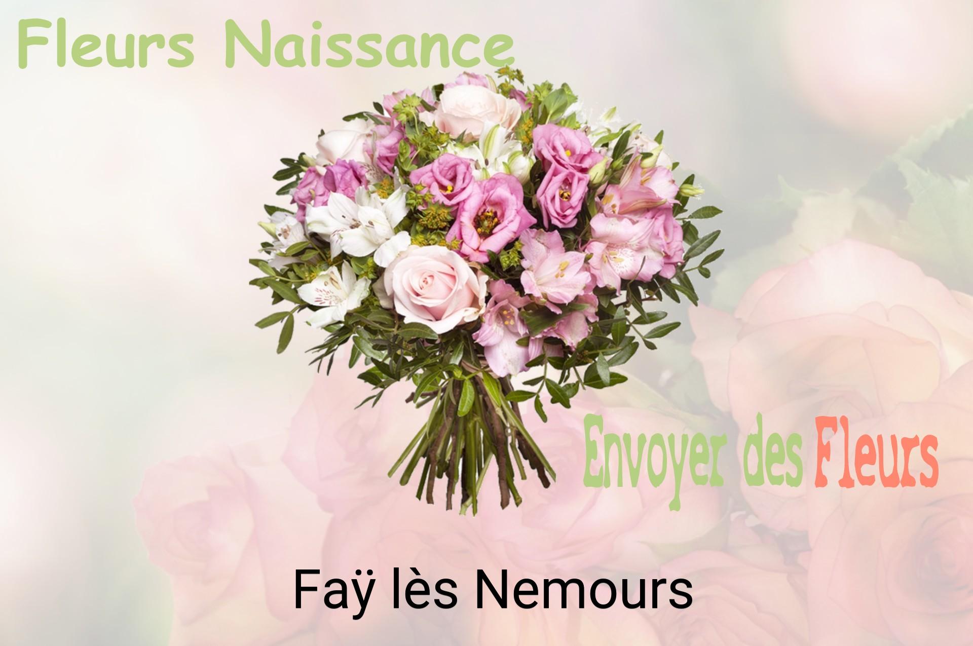 Bouquet de fleurs de naissance livré à Faÿ-lès-Nemours