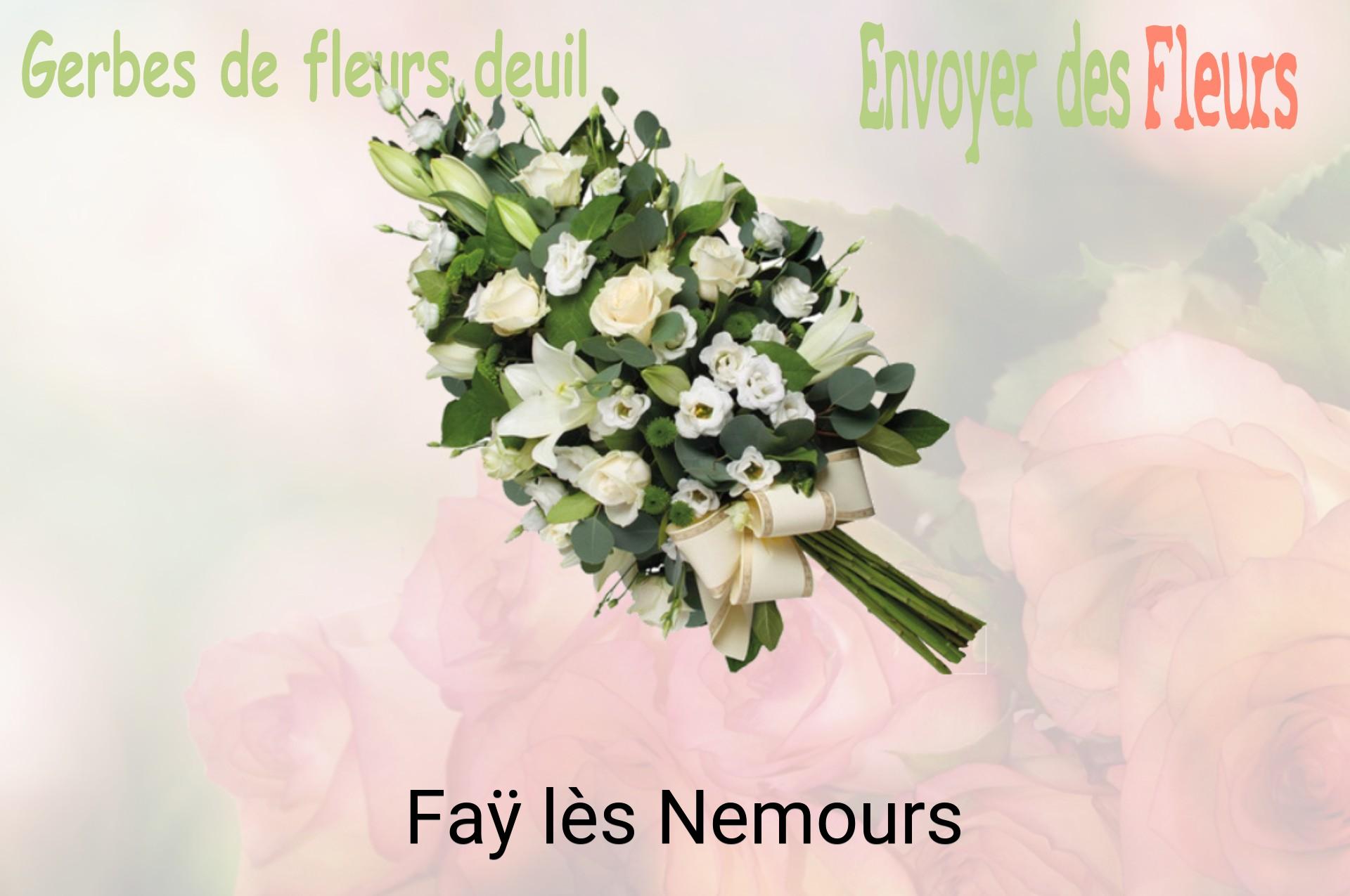 Gerbe de fleurs de deuil livrée à Faÿ-lès-Nemours